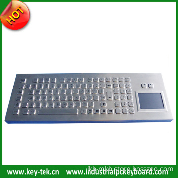 Stainless Steel Keyboard with Ruggedized Touchpad and Fn Keys